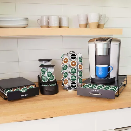 Miniatura 6 de Keurig Slim - Cajón de almacenamiento sin ruedas, para cápsulas de café, con capacidad hasta para 24 cápsulas de Keurig K-Cup, color negro, Cajón