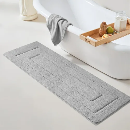 Miniatura 39 de GRANNY SAYS Alfombras de baño antideslizantes, lavables, extra suaves y absorbentes de agua para baño, alfombra de baño peluda de felpa, alfombra