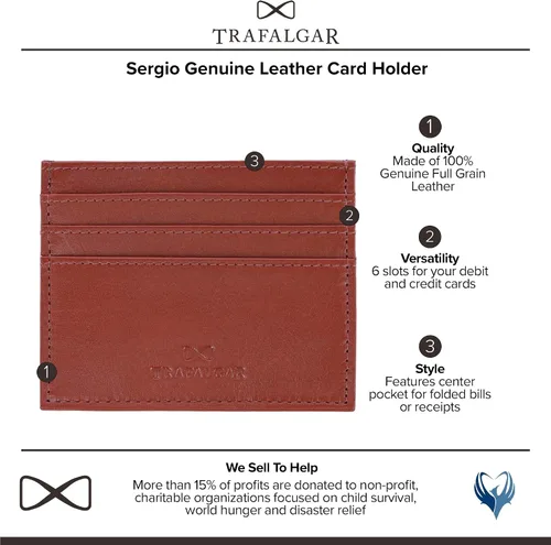 Miniatura 2 de Trafalgar Sergio - Funda de piel auténtica para hombre