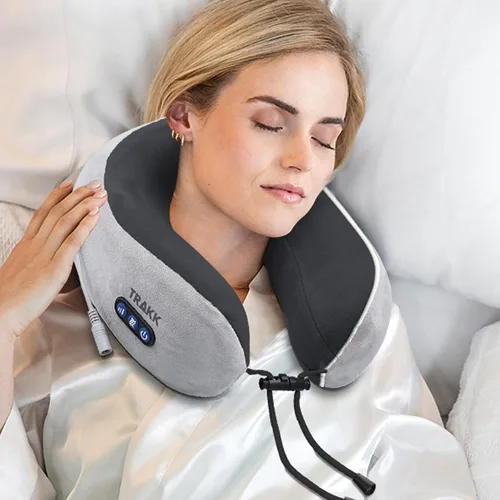 Miniatura 5 de TRAKK Masajeador de cuello y almohada de viaje, almohada de cuello en forma de U y masajeador eléctrico para músculos, hombros, dolor cervical