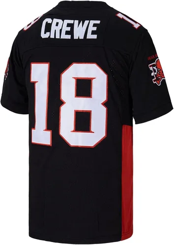 Miniatura 3 de Kekambas Camiseta de fútbol americano #18 Paul Crewe Mean Machine, la película de patio más larga cosida