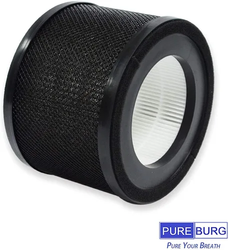 Miniatura 3 de PUREBURG Filtro de repuesto compatible con purificadores de aire TaoTronics TT-AP001, Gukify AP001 y VAVA VA-EE014, paquete de 2 unidades de carbón