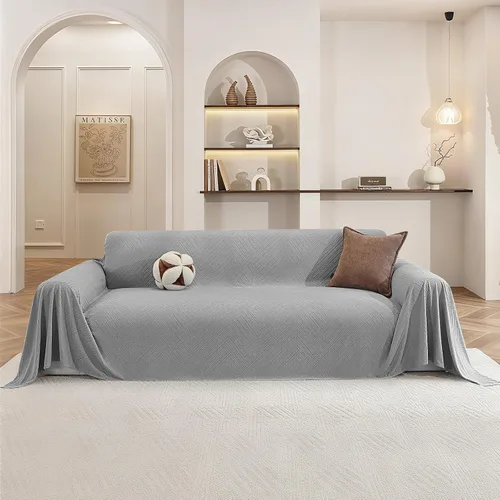 Miniatura 12 de Funda de sofá para perros, de 78 x 91 pulgadas, fundas para silla de gran tamaño, lavables, funda para sofá modular para mascotas para sofá de 1
