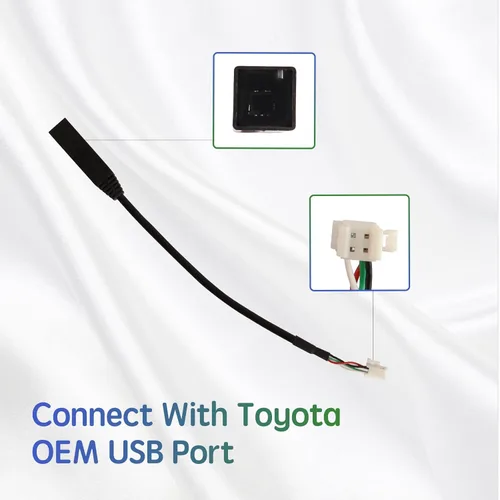 Miniatura 5 de para Toyota Kit de arnés de cableado de estéreo para Corolla RAV4 Camry 4Runner Prado Tundra, conector Plug&Play Highlander con adaptador CANBUS