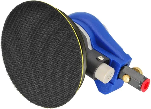 Miniatura 4 de Lijadora orbital aleatoria de aire de 5 pulgadas, herramienta neumática de lijadora de palma con 10 piezas de lija, lijadoras de aire para trabajo
