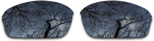 Miniatura 2 de 2 pares de lentes polarizadas de repuesto para Oakley Half Wire 2.0 Negro y Plata Cromo