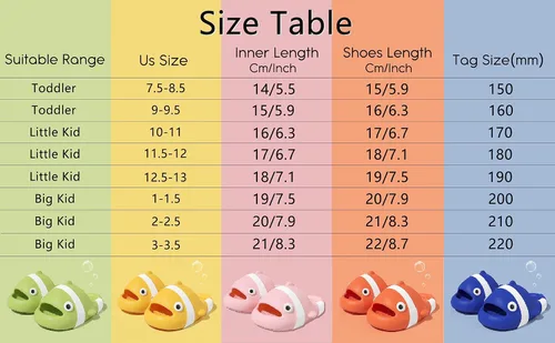 Miniatura 7 de Jerzmy Cute Clown Fish Cloud Slides for Boy Girl Kids Toddler, Soft Novelty Funny Animals House Slippers Non-Slip Beach Shoes for Indoor Outdoor