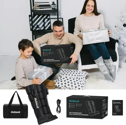 Miniatura 9 de Nekteck Sistema de Masajeador de Compresión de Piernas para Recuperación, Masajeador Inalámbrico de Pies y Piernas para Circulación y Alivio
