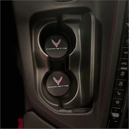 Miniatura 4 de Insertos de Posavasos de Soporte de Taza Corvette C8 - Juego de 2