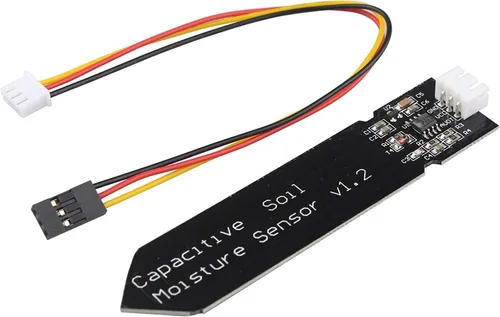 Miniatura 2 de 5 piezas de módulo de sensor de humedad del suelo capacitivo analógico 3.3~5.5V, sensores de detección de humedad resistentes a la corrosión