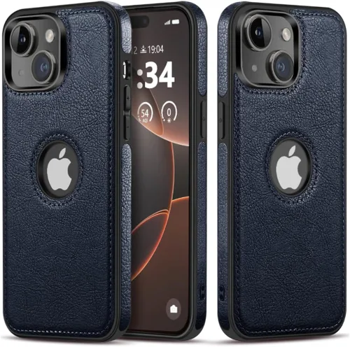 Miniatura 10 de Funda protectora de cuero de lujo con diseño único para iPhone 13 Mini, antideslizante, resistente a los arañazos, ultra delgada, funda protectora