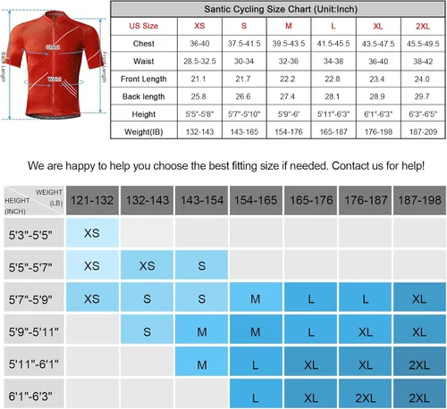 Miniatura 2 de Santic Camiseta de ciclismo para hombre, manga corta, camisas de ciclismo de montaña, chaqueta de bicicleta con bolsillos