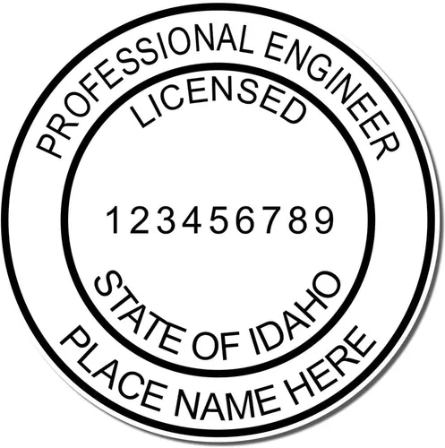 Miniatura 4 de Idaho - Sello de ingeniero autoentintado, sello de PE Idaho, sello húmedo de ingeniero profesional autoentintado, tamaño 1-5/8, ideal