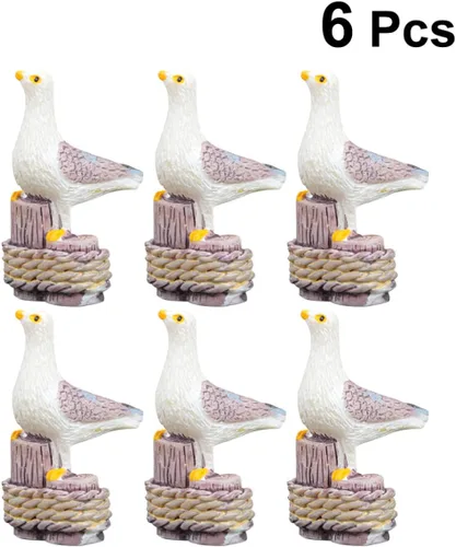 Miniatura 2 de Juego de 12 figuras de resina en miniatura para decoración de paisaje, escultura pequeña, adorno de escritorio para oficina en casa, 1.57 x 0.62 x