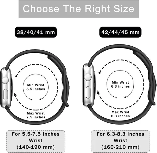 Miniatura 7 de Correa de silicona de dibujos animados compatible con Apple Watch de 1.496/1.575/1.614/1.654/1.732 pulgadas, bonitas correas de repuesto para Apple