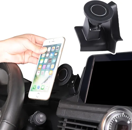 Miniatura 12 de Soporte para teléfono móvil para automóvil, pantalla de navegación compatible con Ineos Grenadier 2020-2026, ajustable, 360°, soporte de teléfono