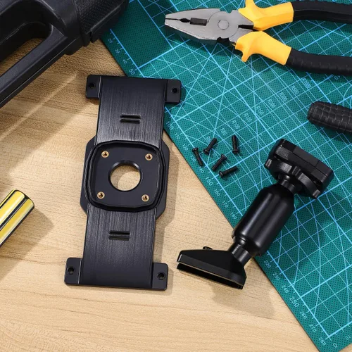 Miniatura 8 de Kit de soporte de espejo retrovisor y placa trasera para espejo retrovisor estable de coche, montaje de leva de tablero compatible con la mayoría