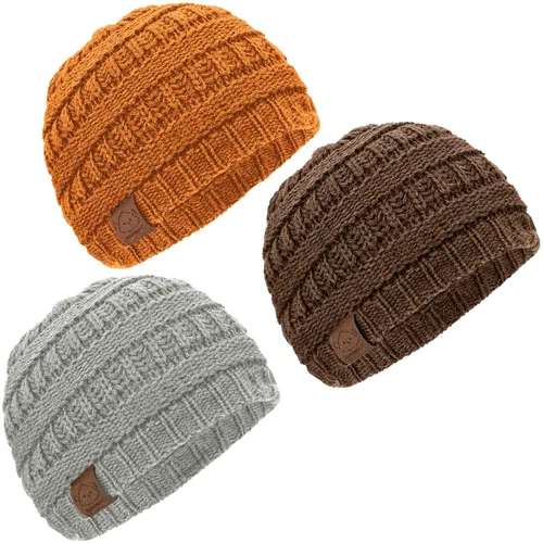 Paquete de 3 gorros de bebé, sombreros de bebé, sombreros de recién nacido, sombreros de bebé, sombreros de niña para invierno (Mars)
