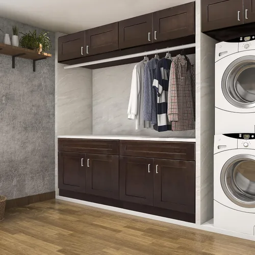Miniatura 9 de Design House Brookings - Gabinete de pared para cocina Shaker, no ensamblado, W1524, 15" de ancho x 12" de profundidad x 24" de altura, pintado