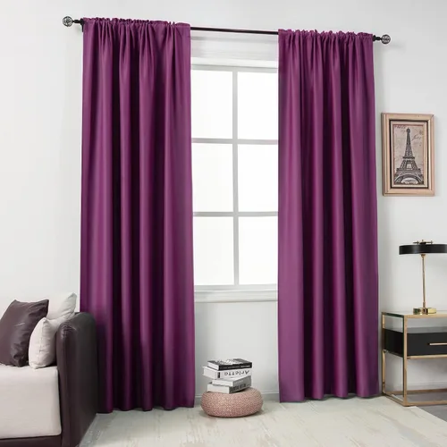 Miniatura 18 de DUALIFE Cortinas opacas de 45 pulgadas de largo, 2 paneles para ventanas pequeñas de dormitorio, aislamiento térmico, bolsillo para barra, cortinas