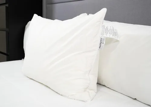 Miniatura 2 de Almohada Lyocell con núcleo de plumón y plumas, tamaño estándar, firmeza media, perfecta para personas que duermen de espalda y de lado