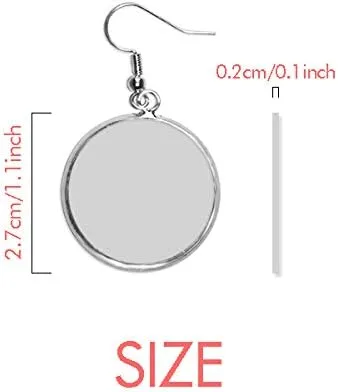 Miniatura 2 de Santiago De Chile City Watercolor Ear Dangle Silver Drop Earring Jewelry Woman