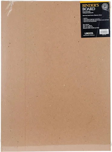 Lineco, Tablero de carpeta de pH neutro de 14.5 x 20.5 pulgadas, 0.08 de grosor, sin ácidos sin tamponar, para encuadernación, paquete de 4