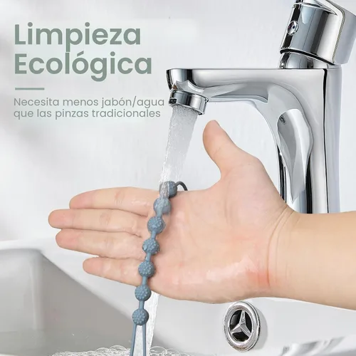Miniatura 6 de Eascrozn Clip para chupete de bebé, paquete de 6 portachupetes de silicona con diseño de una pieza para bebé niño y niña, clips para chupete suaves
