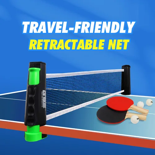 Miniatura 5 de GSE Games & Sports Expert - Red y postes de tenis de mesa retráctil Red de repuesto ajustable de Ping Pong (4 colores) Adjustable