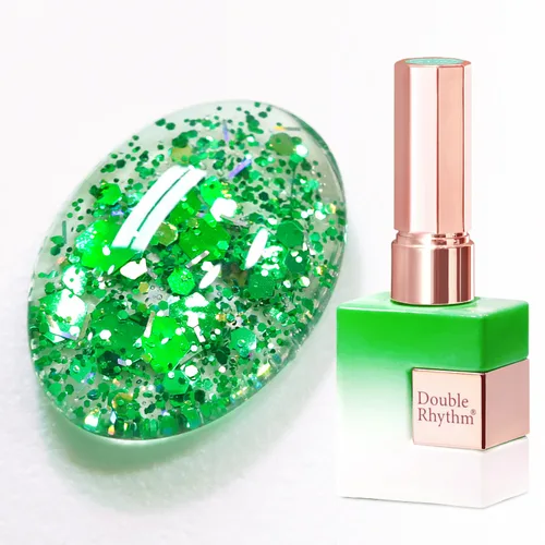Miniatura 31 de Double Rhythm Esmalte de gel con purpurina de nieve de 0.5 fl oz, color holográfico reflectante para arte de uñas, salón de manicura y bricolaje