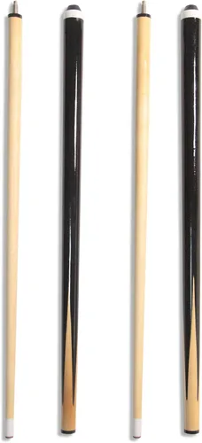 Pool Cue Sticks 58" Wooden Billiard Cues with 13mm Leather Tip 19oz/20oz Durable Hard Wood 2-Piece Pool Sticks for House & Bar Use Begginers or
