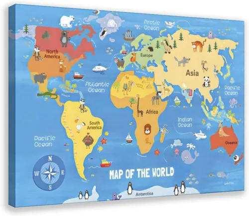 Miniatura 16 de JDBeehpy Arte de pared de vaca de las tierras altas de granja, bandera americana, sin marco, póster patriótico para el Día de la Independencia del 4