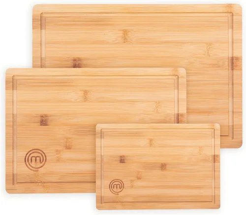 Miniatura 5 de MasterChef Paquete de licuadora de inmersión + tablas de cortar Emulsionante manual de acero inoxidable con accesorios + tabla de cortar de bambú