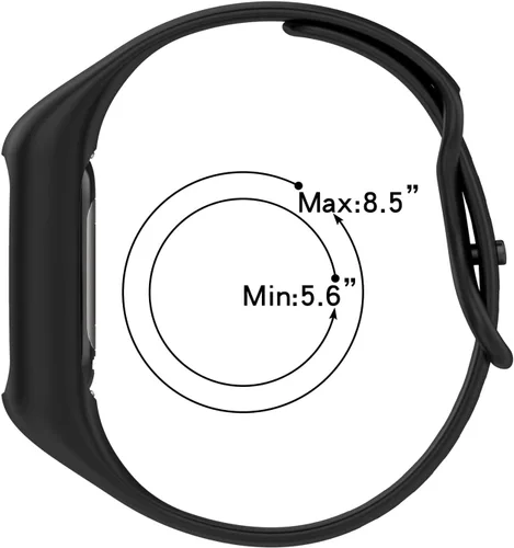 Miniatura 6 de Correa de reloj suave compatible con Fitbit Charge 6, Charge 5, Charge 4, Charge 3/3SE, correa de muñeca de silicona protectora todo en uno, correa