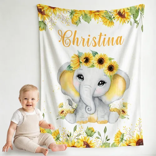 Miniatura 16 de Pindola Manta con nombre personalizado para bebés, adultos, niñas, niños, mujeres y hombres, diseño de manta con monograma personalizada, regalos