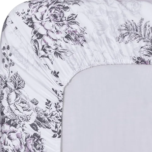 Miniatura 2 de Royal Hotel Bedding Bally - Juego de sábanas de algodón satinado floral, 4 piezas, 100% algodón, tejido de satén superior, suave como la seda