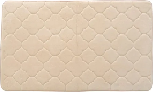 Miniatura 10 de Tapete de baño de espuma viscoelástica bordada con tecnología Water Shield, 17 x 24 pulgadas, angora