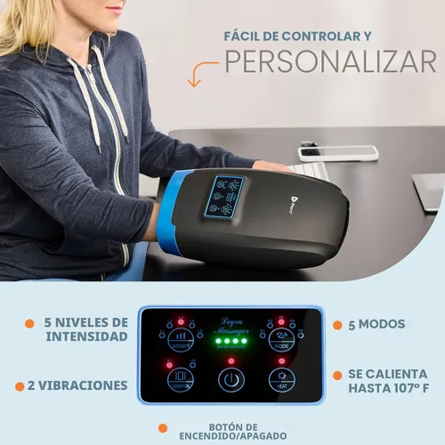Miniatura 4 de LifePro Legra - Masajeador de manos con calor y compresión, masajeador de dedos, muñeca y palma con 5 modos, terapia de punto de presión para manos