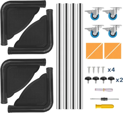 Miniatura 6 de SPACECARE Soporte para Mini Nevera Mueble Carretilla Móvil con 4 Ruedas con Seguro - Base Ajustable Soporte para Refrigerador Lavadora Carrito Móvil