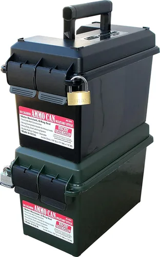 Miniatura 4 de MTM AC50C-40 Lata para municiones, calibre 50, sistema de doble cierre resistente, polipropileno resistente, sistema de sello de junta tórica