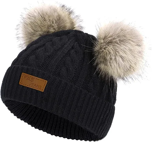 Miniatura 5 de Century Star Baby Girl Hats Winter Cute Baby Beanies for Girls Boys Knit Baby Hats Warm Infant Toddler Hat Pom Pom Caps