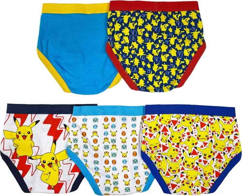 Miniatura 2 de Pokemon Multipacks de ropa interior para niños, Pokemon Paquete de 5 calzoncillos