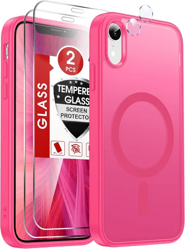 Miniatura 27 de LeYi Funda para iPhone XR: con protector de pantalla X2 + 2 funda para cámara [compatible con MagSafe] Funda protectora magnética i iphoneXR