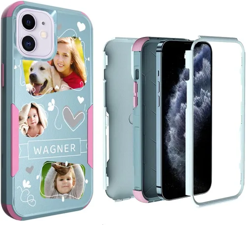 Miniatura 80 de Funda de fotos personalizada para iPhone 11 Apple Phone Plaid Collage - Imagen personalizada para hacer fotos en 3 híbridos gruesos resistentes