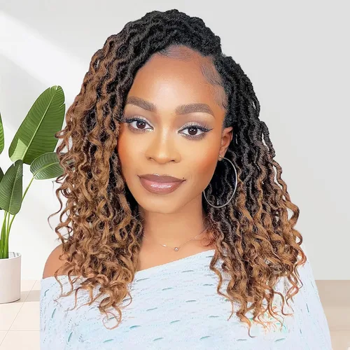 Karida Goddess Locs - Cabello de ganchillo de 12 pulgadas, 8 paquetes de cabello Faux Locs de ganchillo para mujeres negras, Faux Locs de ganchillo