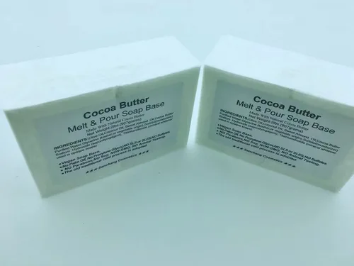通用 Base de jabón para derretir y verter mantequilla de cacao de 2 libras, fácil de derretir y verter, natural, orgánico, base de jabón vegano, sin