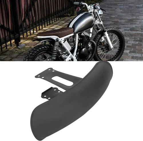 Miniatura 8 de Acouto motocicleta delantero, motocicleta delantero fango aleta guardia carenado guardabarros cubierta para cg125 retro negro