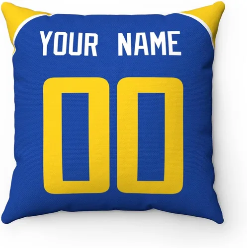 Miniatura 7 de ANTKING Almohada personalizada Los Angeles con cualquier nombre y número para regalo de hombres, mujeres y niños Para Los Ángeles Azul