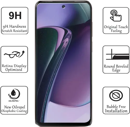 Miniatura 2 de Protectores de pantalla para Motorola Moto G 5G 2025 (paquete de 3), película de vidrio templado 9H para Motorola Moto G 5G 2025, antiarañazos