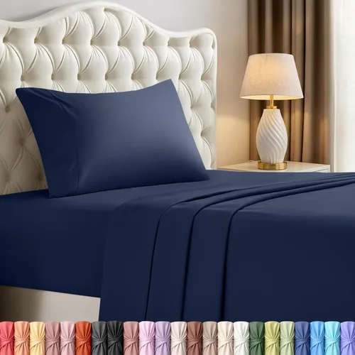 Miniatura 75 de Juego de sábanas King de Utopia Bedding – Juego de 4 sábanas para cama King, microfibra suave y transpirable, incluye 1 sábana bajera, 1 sábana Beige